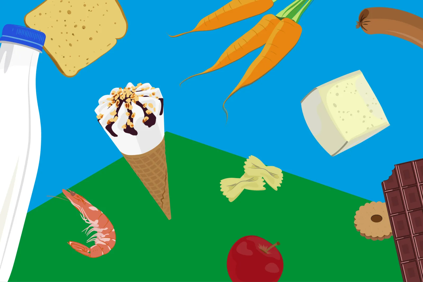 illustration d'aliments