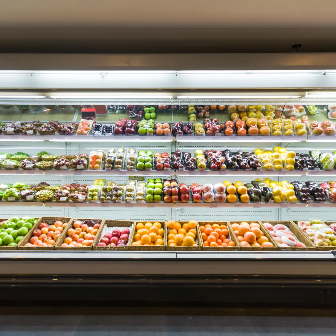 Supermarket frigo shelf